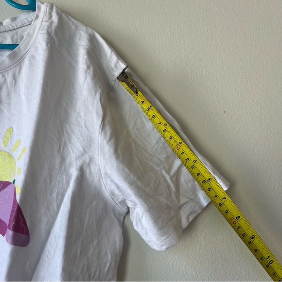 🌼 5/$25 George Vacay Vibes Graphic T-Shirt Girls L 10/12 White Dog Summer Tee - Picture 6 of 7